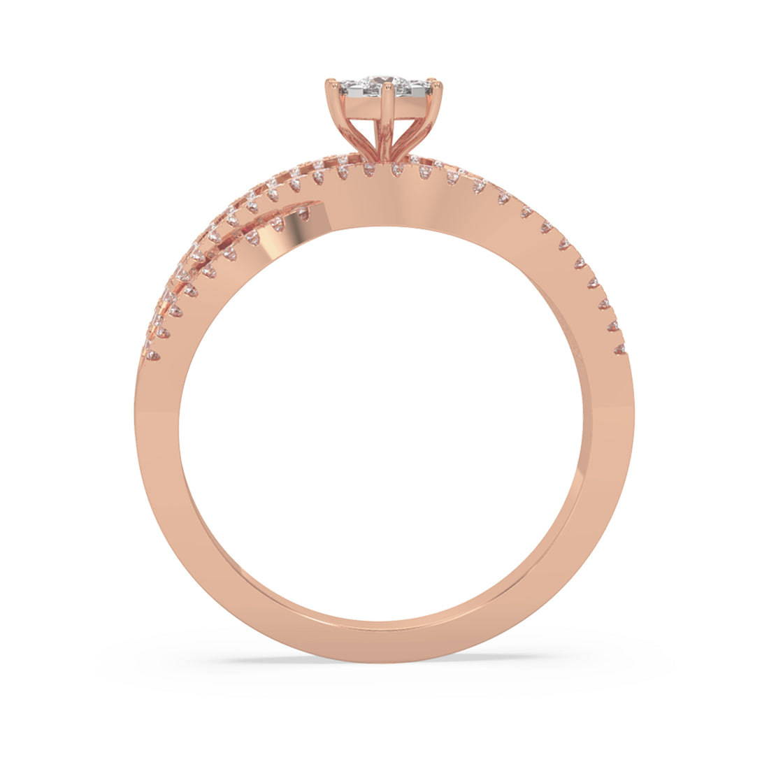 Infinity Twist Lab-Grown Diamond Ring