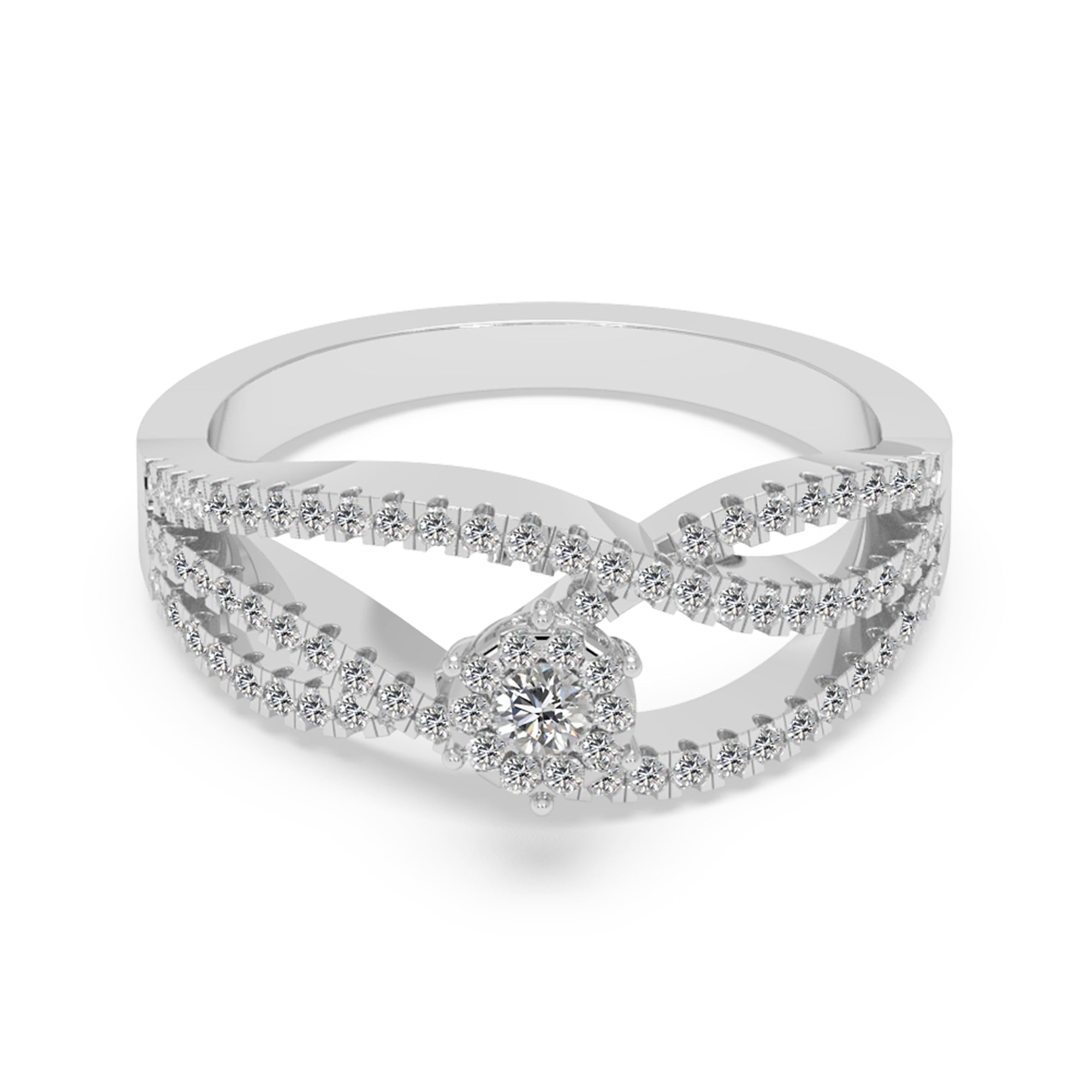 Infinity Twist Lab-Grown Diamond Ring