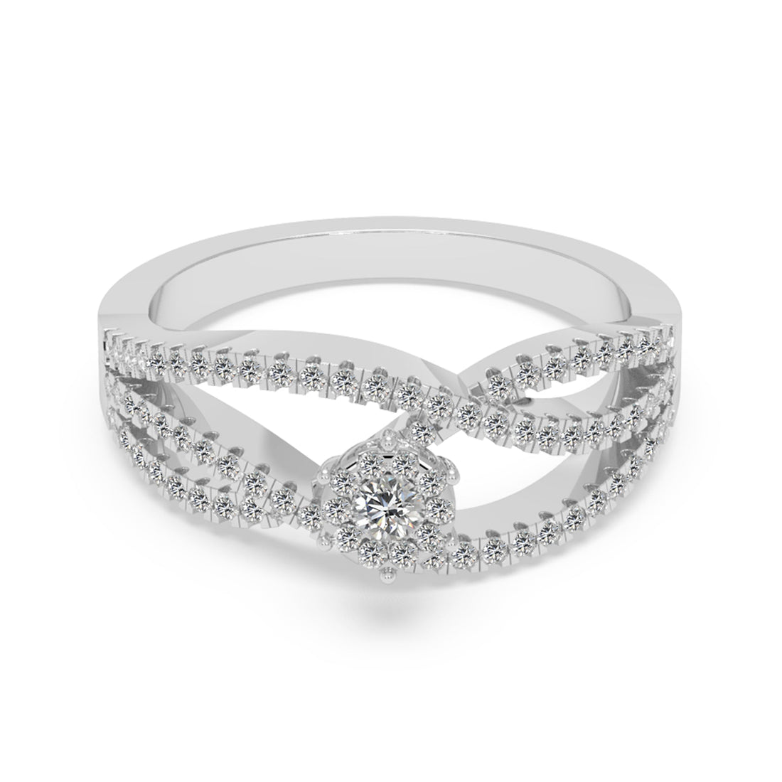 Infinity Twist Lab-Grown Diamond Ring