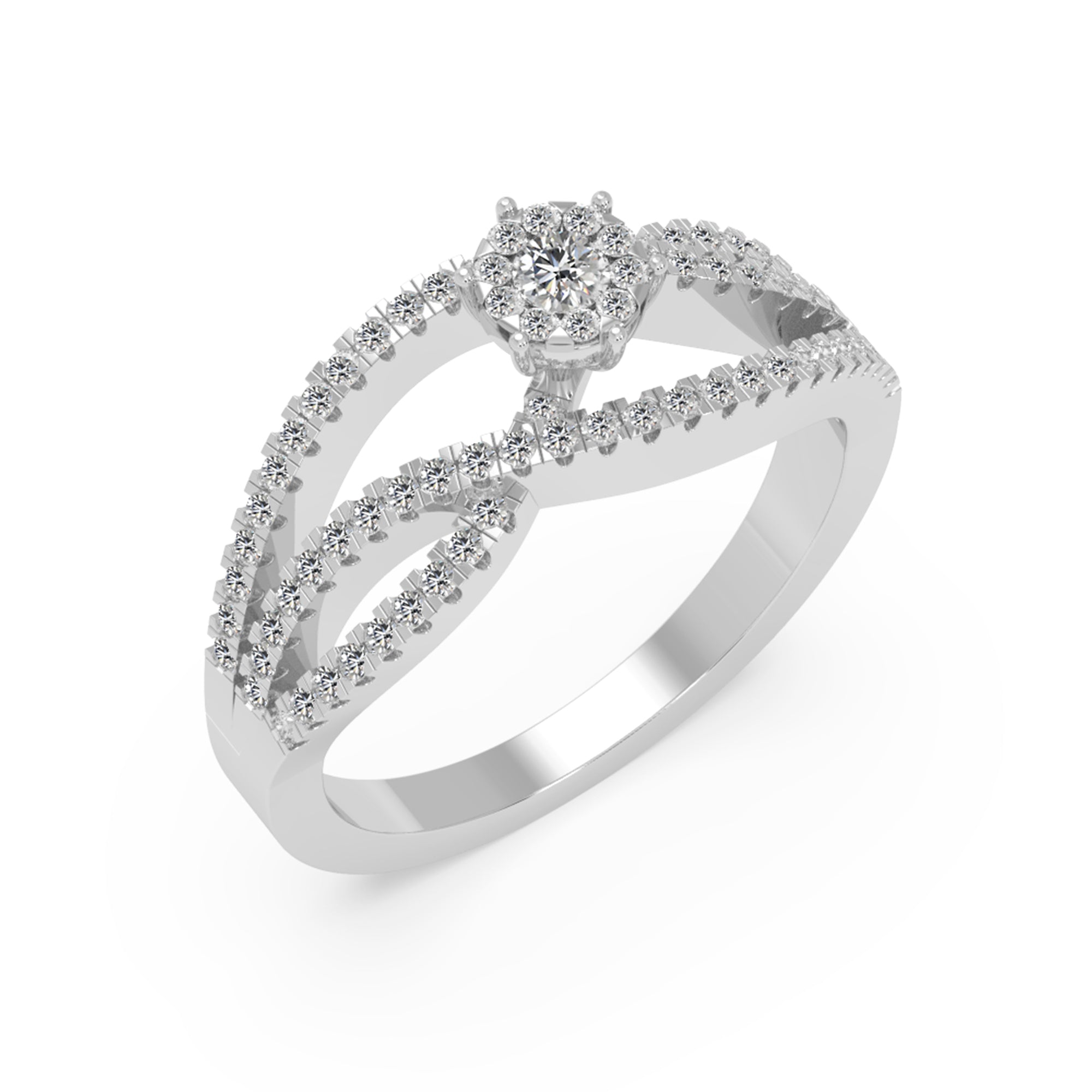 Infinity Twist Lab-Grown Diamond Ring