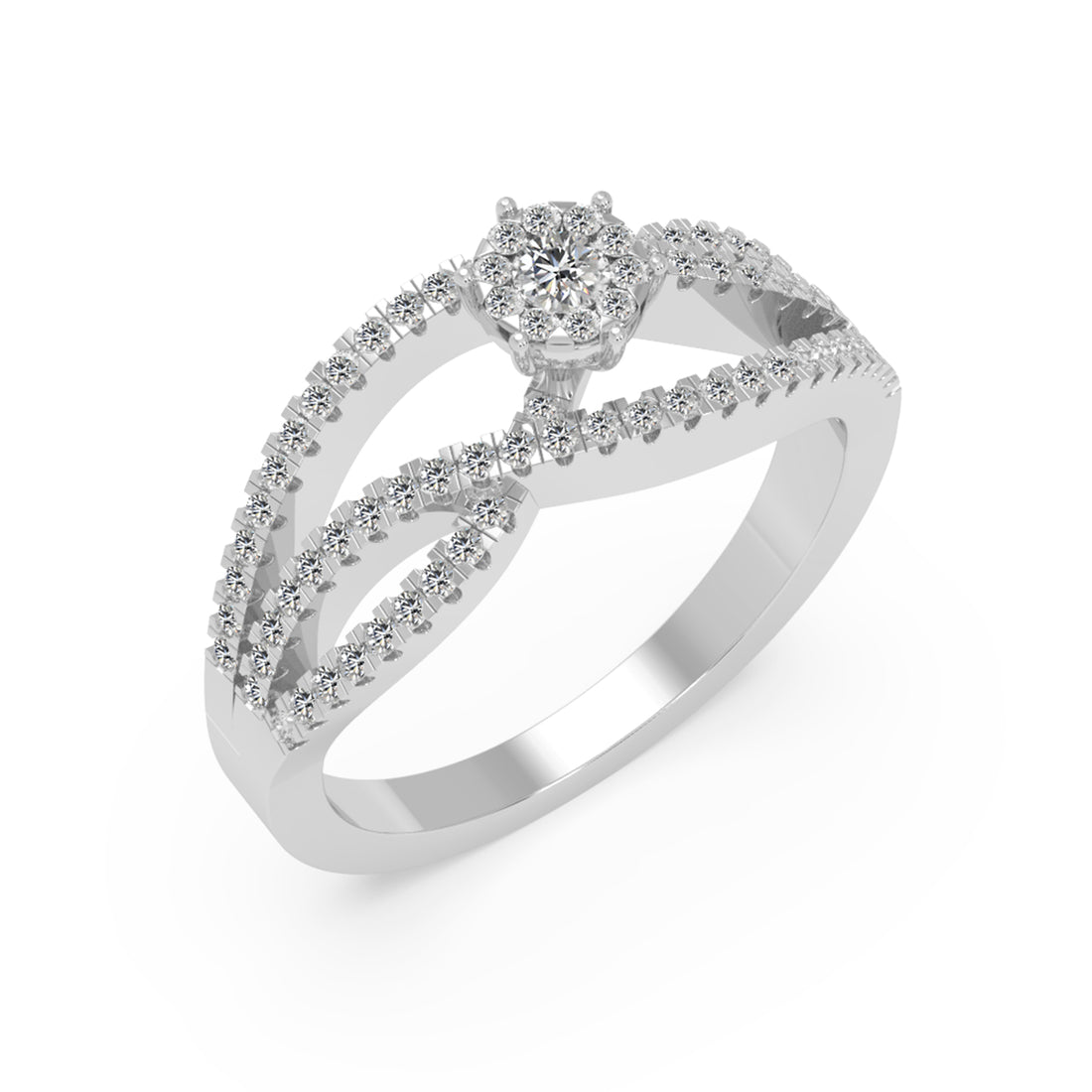 Infinity Twist Lab-Grown Diamond Ring