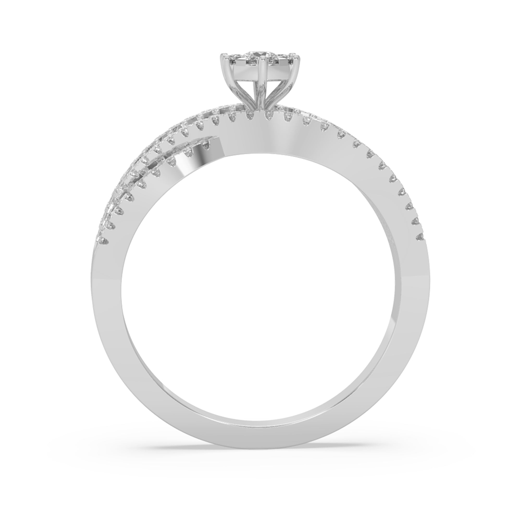 Infinity Twist Lab-Grown Diamond Ring