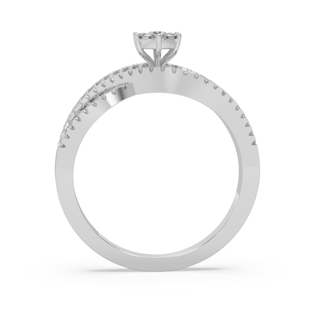 Infinity Twist Lab-Grown Diamond Ring