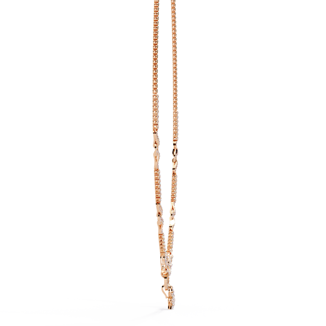 Interlinked Circle Lab Grown Diamond Necklace