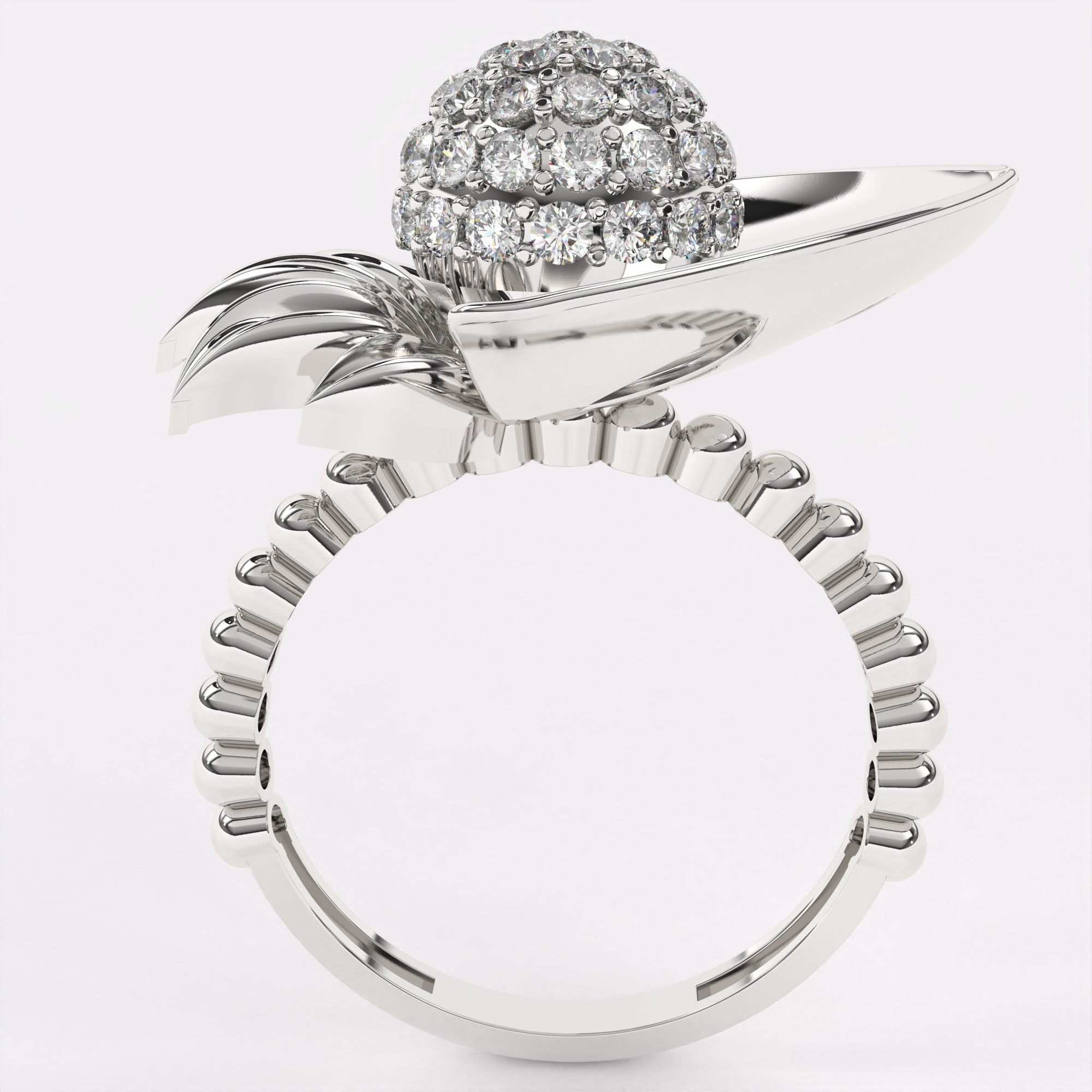 Italina Women's Fashion Diamond Ring in 925 Silver