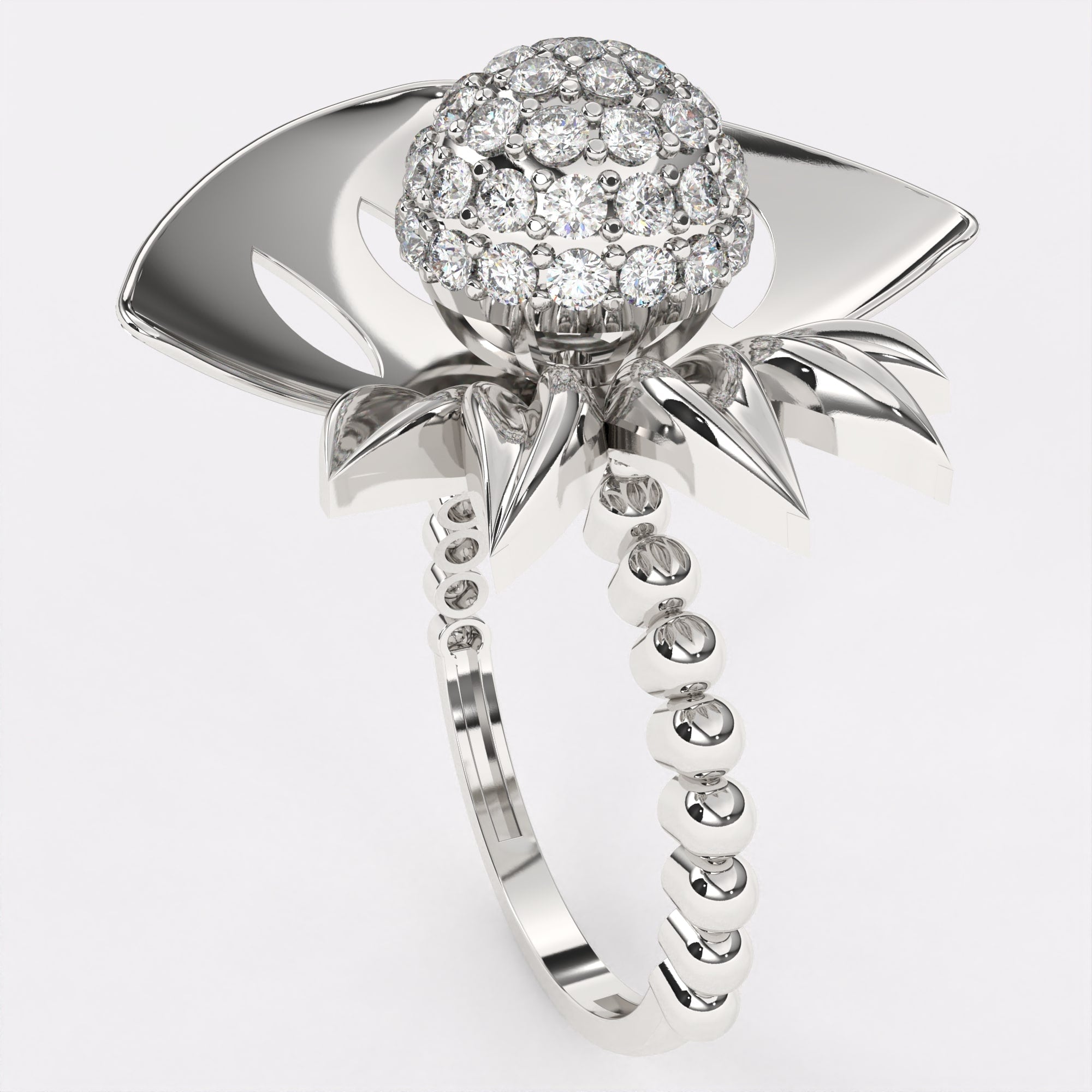 Italina Women's Fashion Diamond Ring in 925 Silver