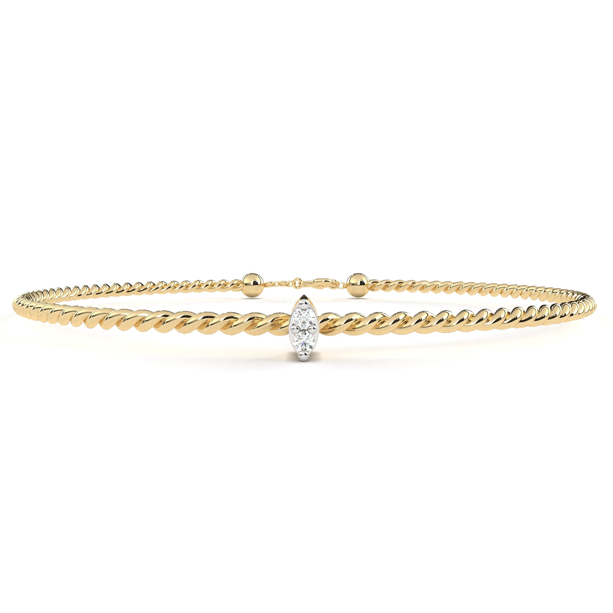 Twin Round Diamond Bracelet