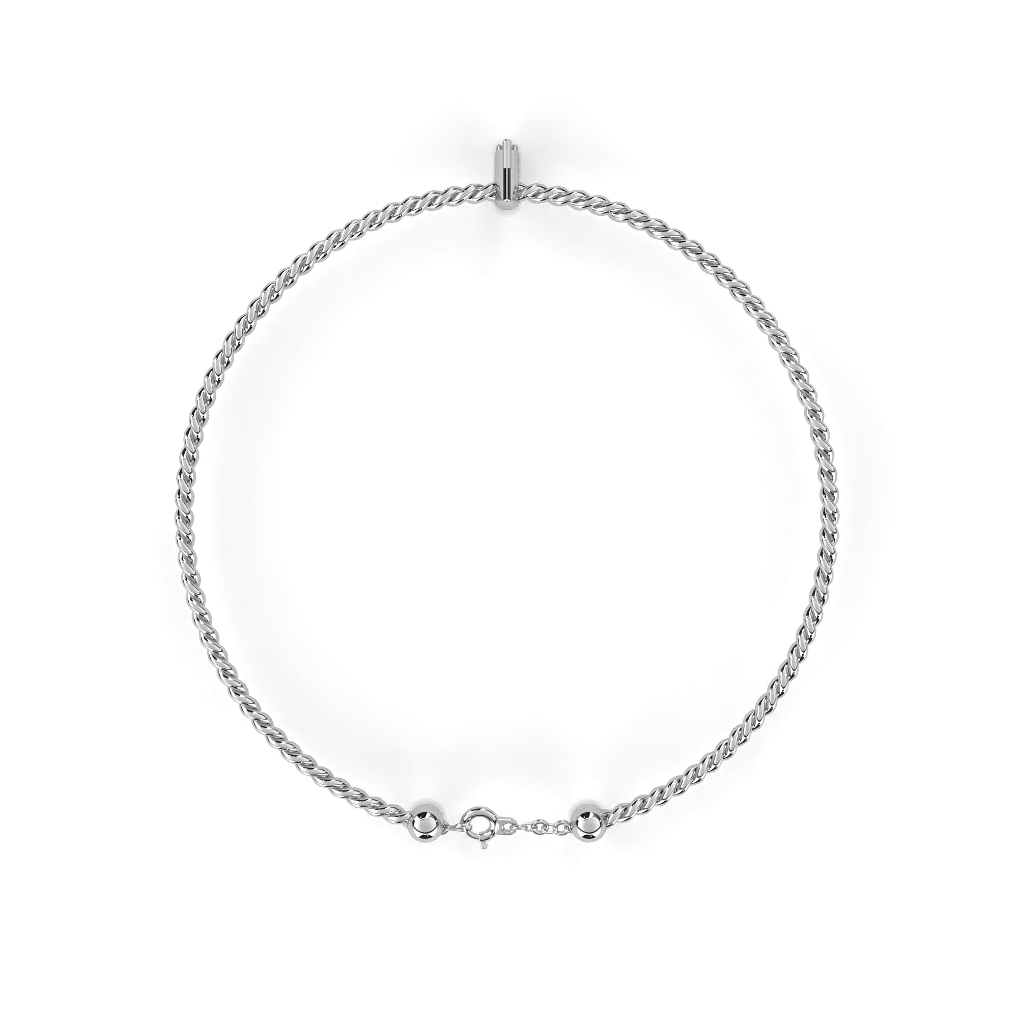 Twin Round Diamond Bracelet