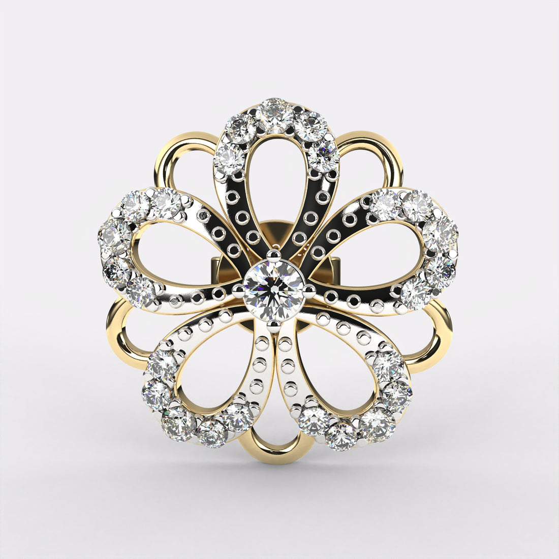 Lab Grown Bloom Diamond Stud Earrings