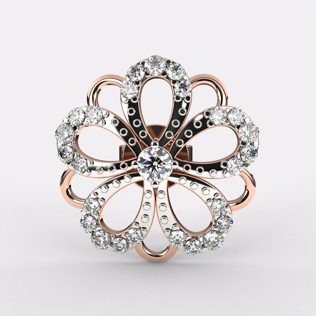 Lab Grown Bloom Diamond Stud Earrings