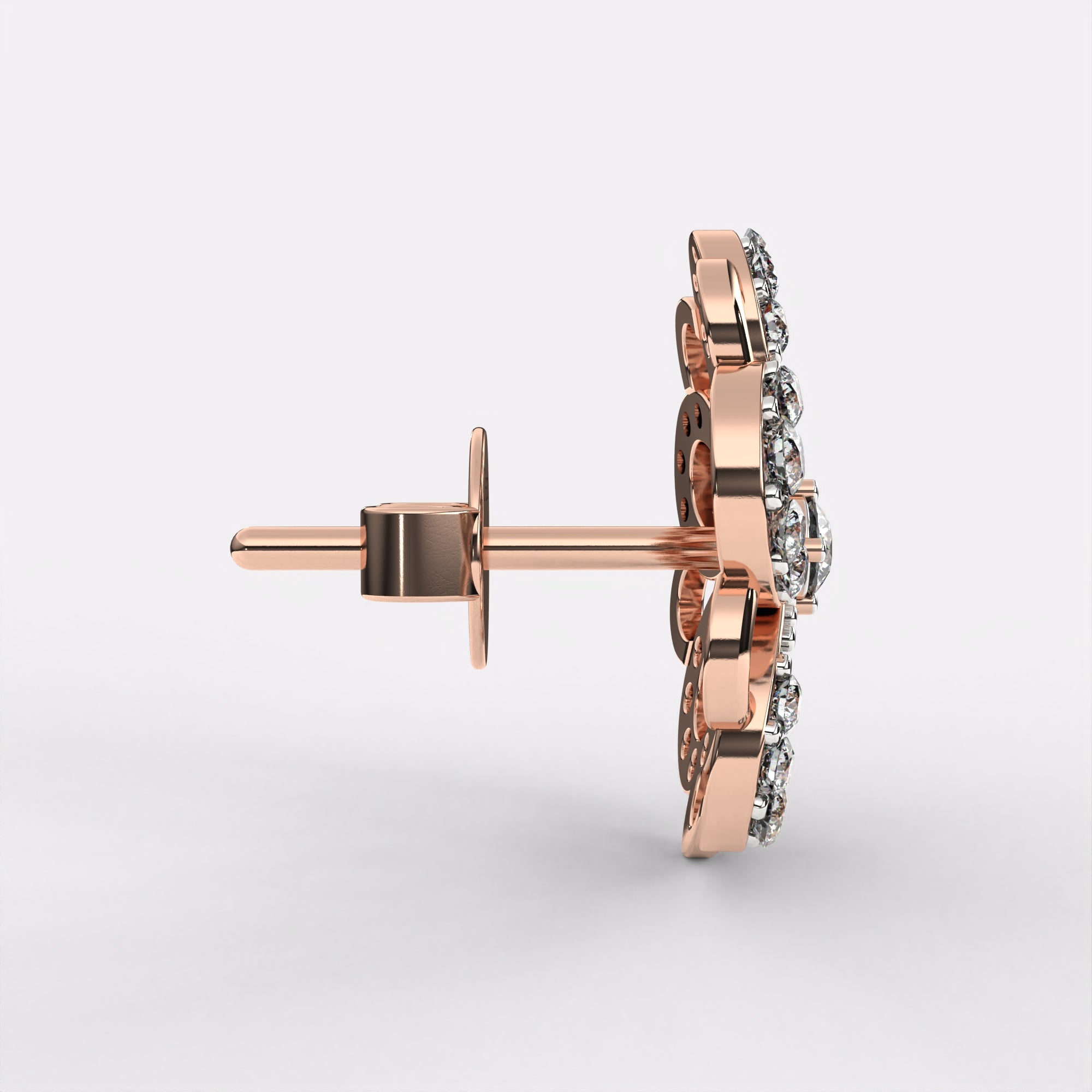 Lab Grown Bloom Diamond Stud Earrings