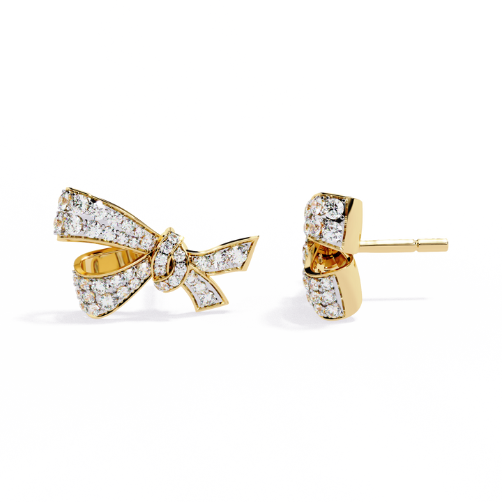 Lab Grown Diamond Bow Knot Earrings