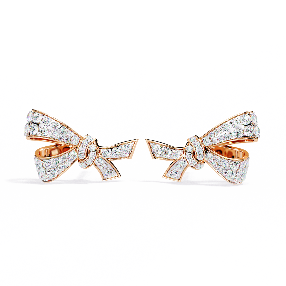 Lab Grown Diamond Bow Knot Earrings