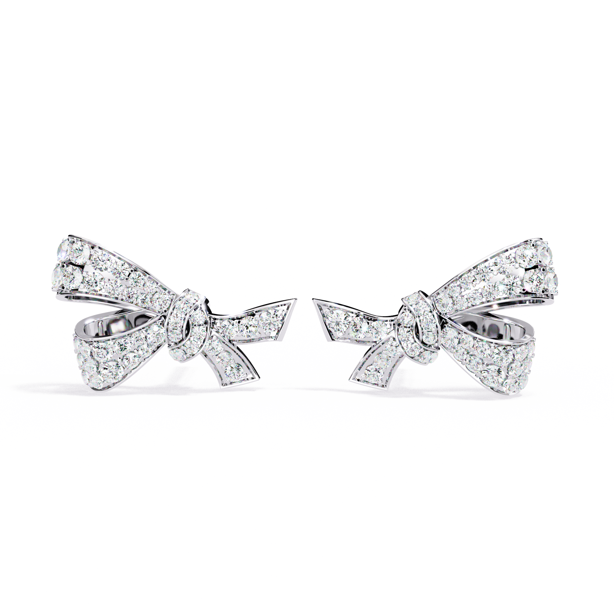 Lab Grown Diamond Bow Knot Earrings