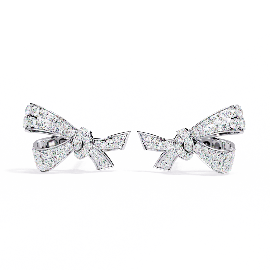 Lab Grown Diamond Bow Knot Earrings