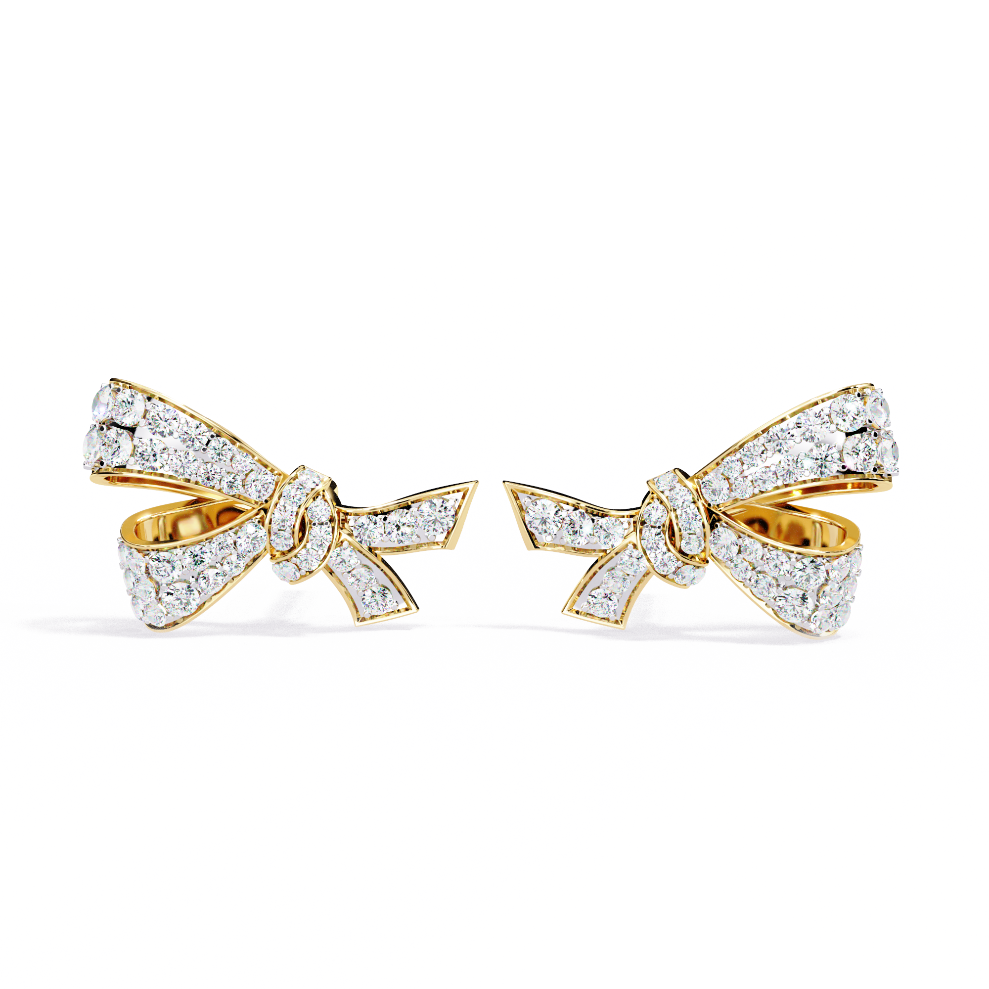 Lab Grown Diamond Bow Knot Earrings