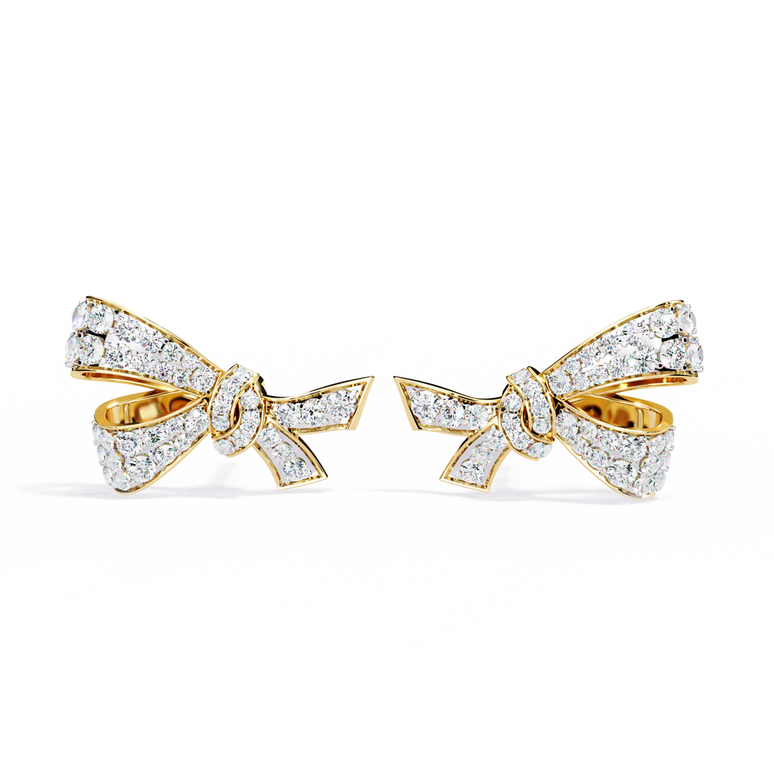 Lab Grown Diamond Bow Knot Earrings