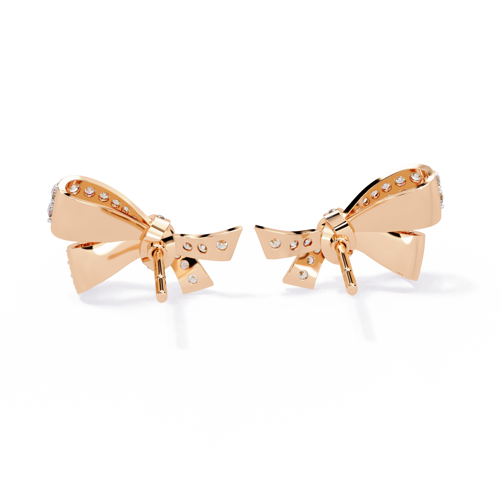 Lab Grown Diamond Bow Knot Earrings