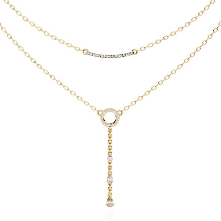 Lab Grown Diamond Lariat Necklace