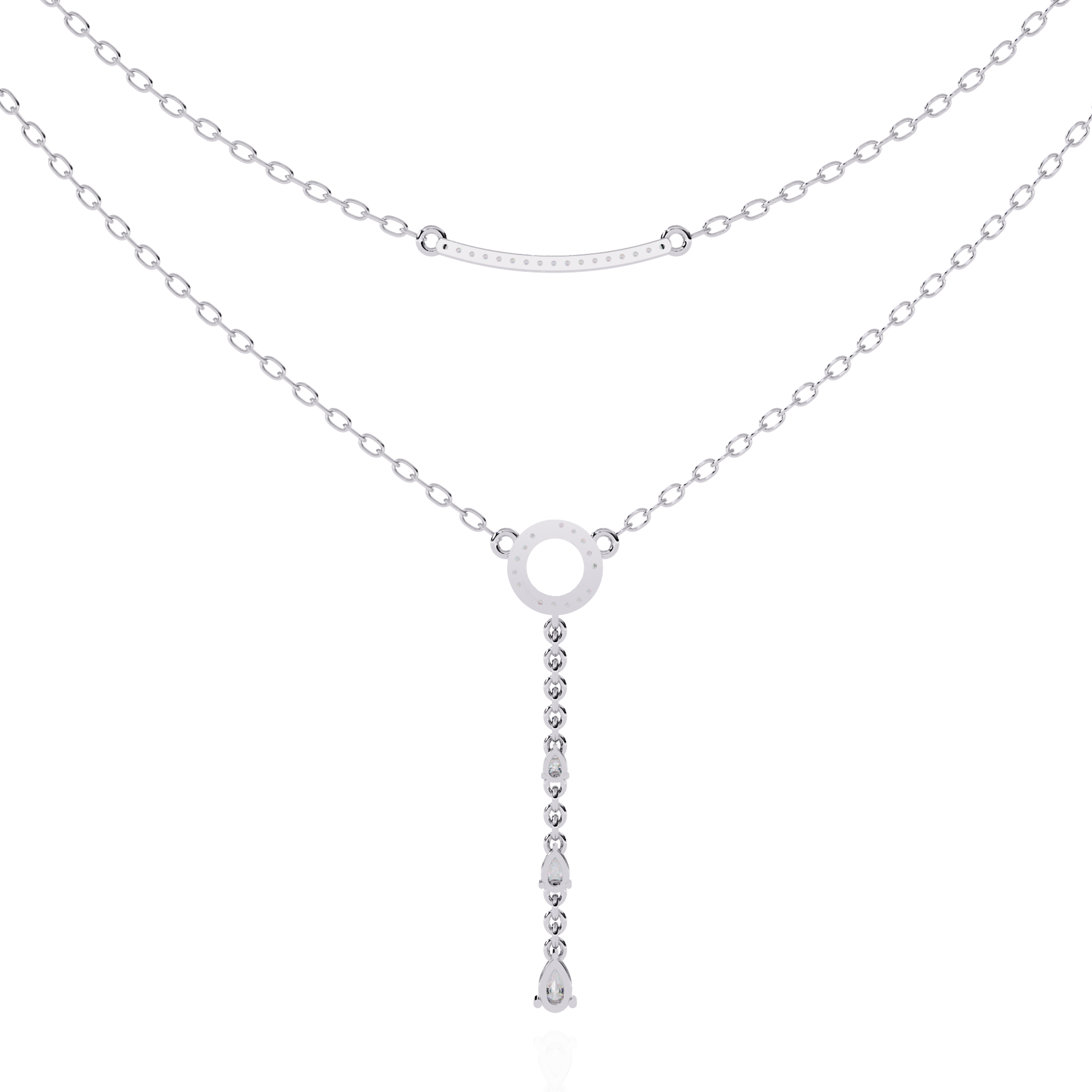Lab Grown Diamond Lariat Necklace