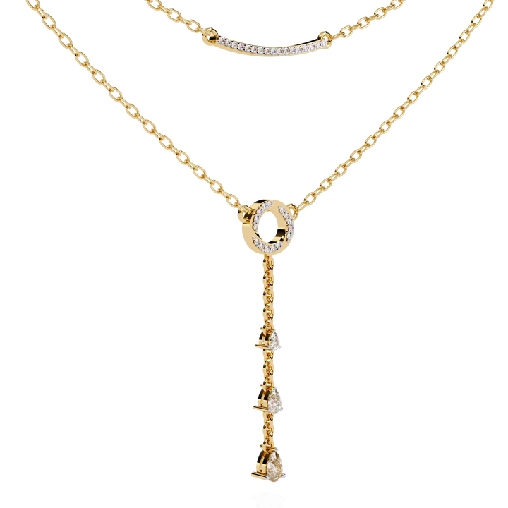 Lab Grown Diamond Lariat Necklace