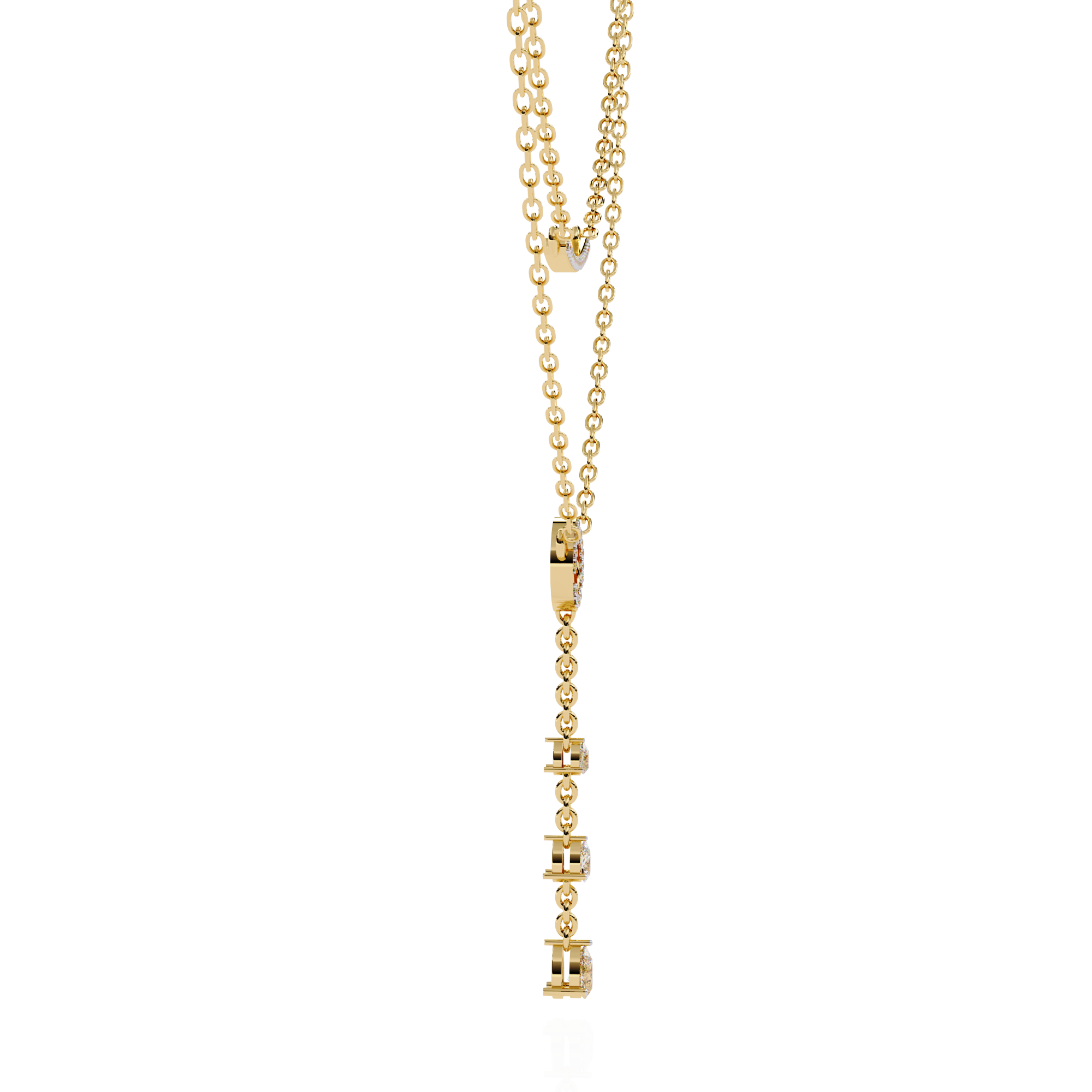 Lab Grown Diamond Lariat Necklace