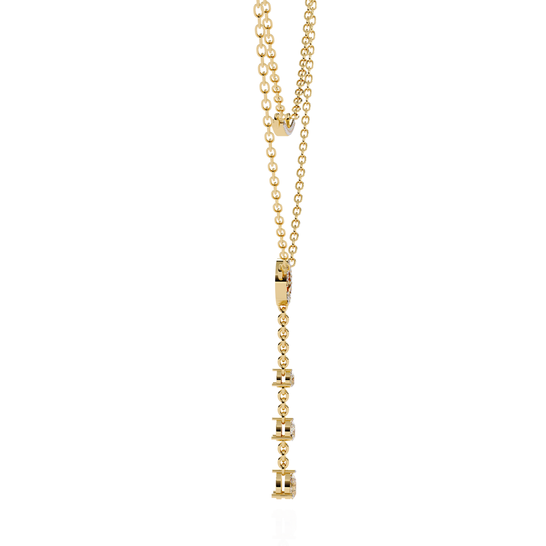Lab Grown Diamond Lariat Necklace