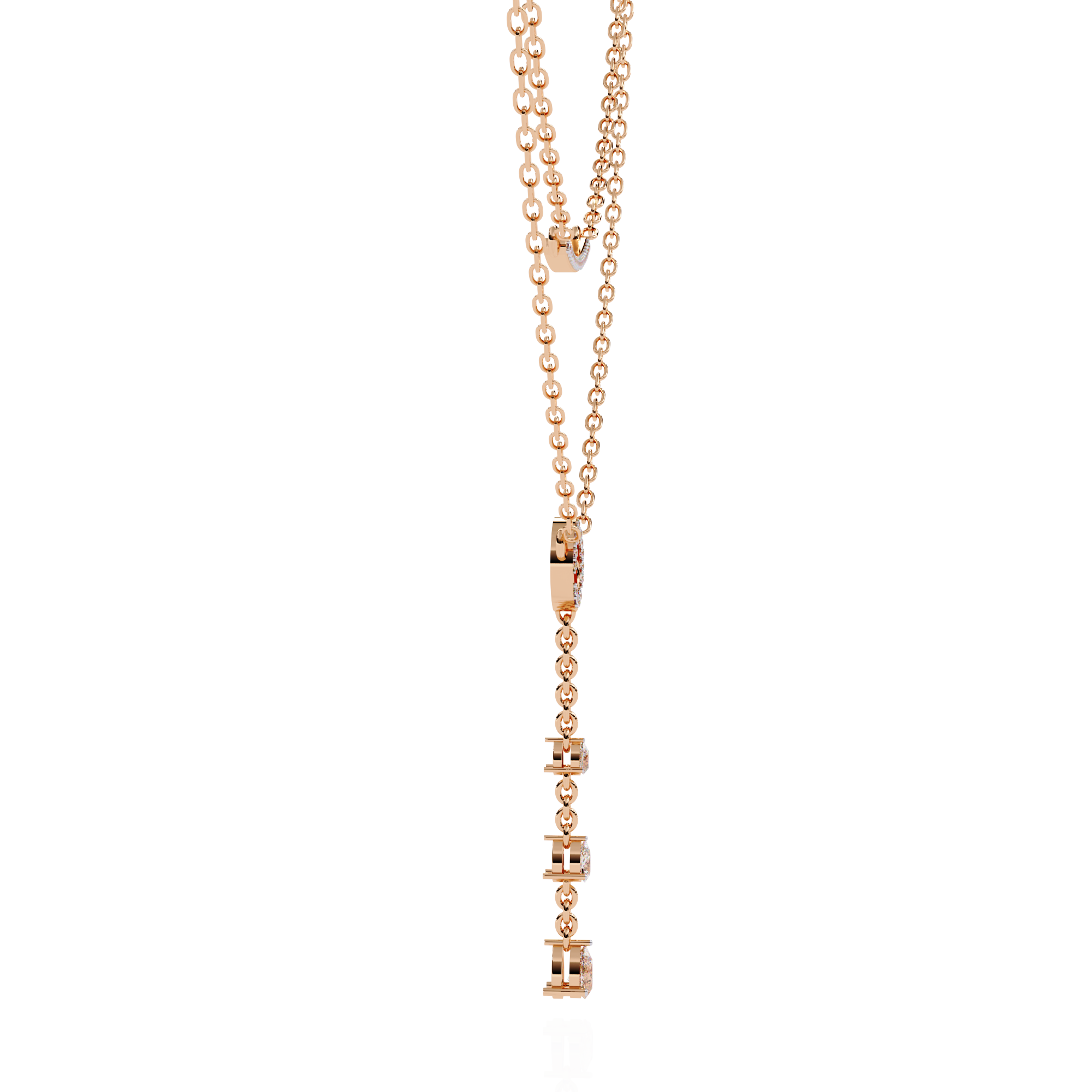 Lab Grown Diamond Lariat Necklace