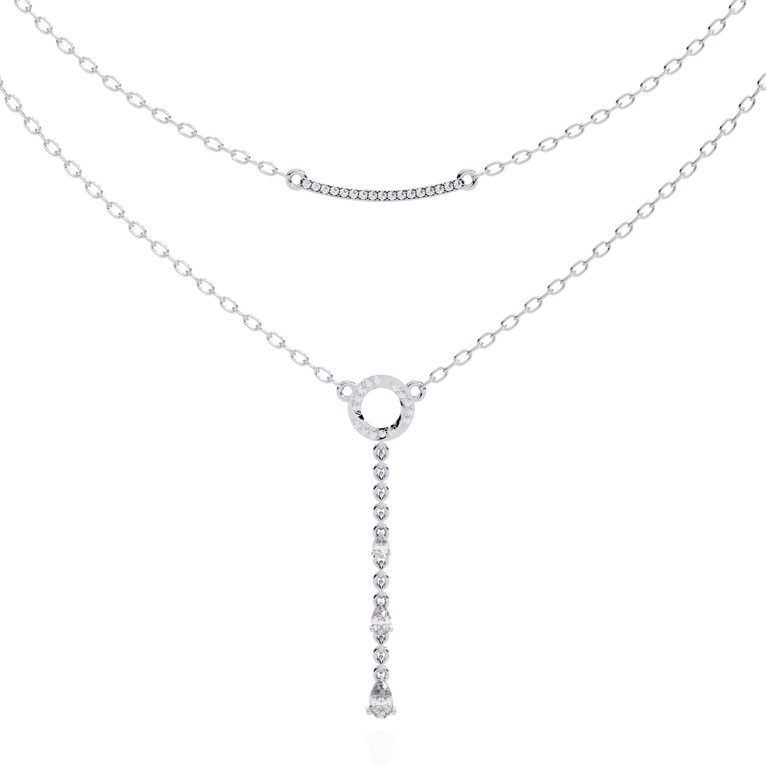 Lab Grown Diamond Lariat Necklace