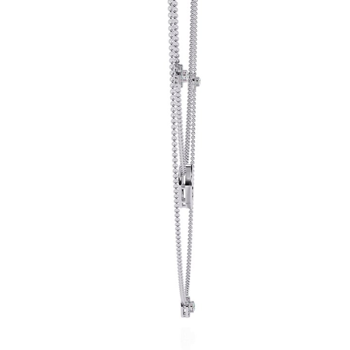 Lab Grown Diamond Layered Necklace – Gold Bezel & Circle Pendant