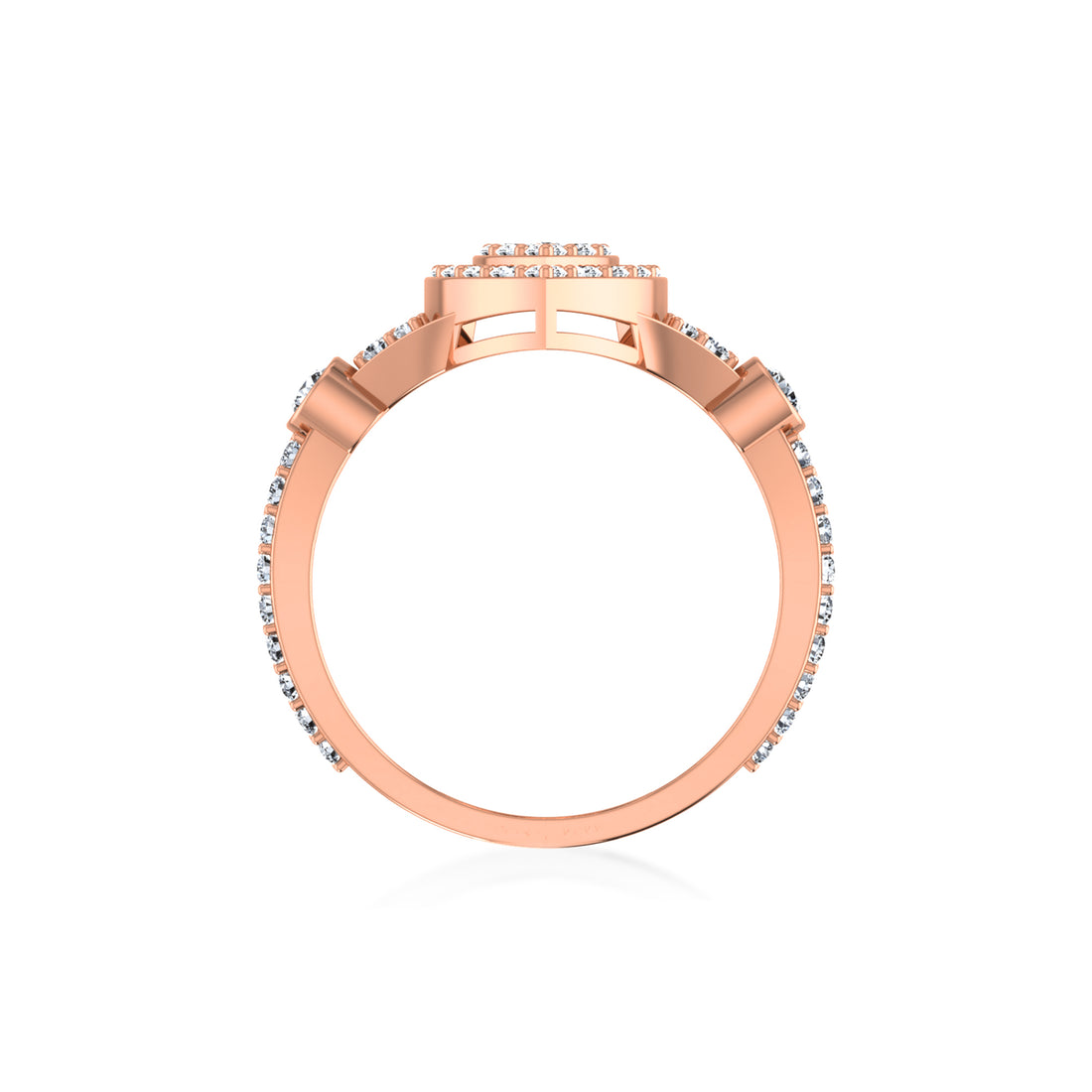 Lab Grown Diamond Pear Cluster Ring 6