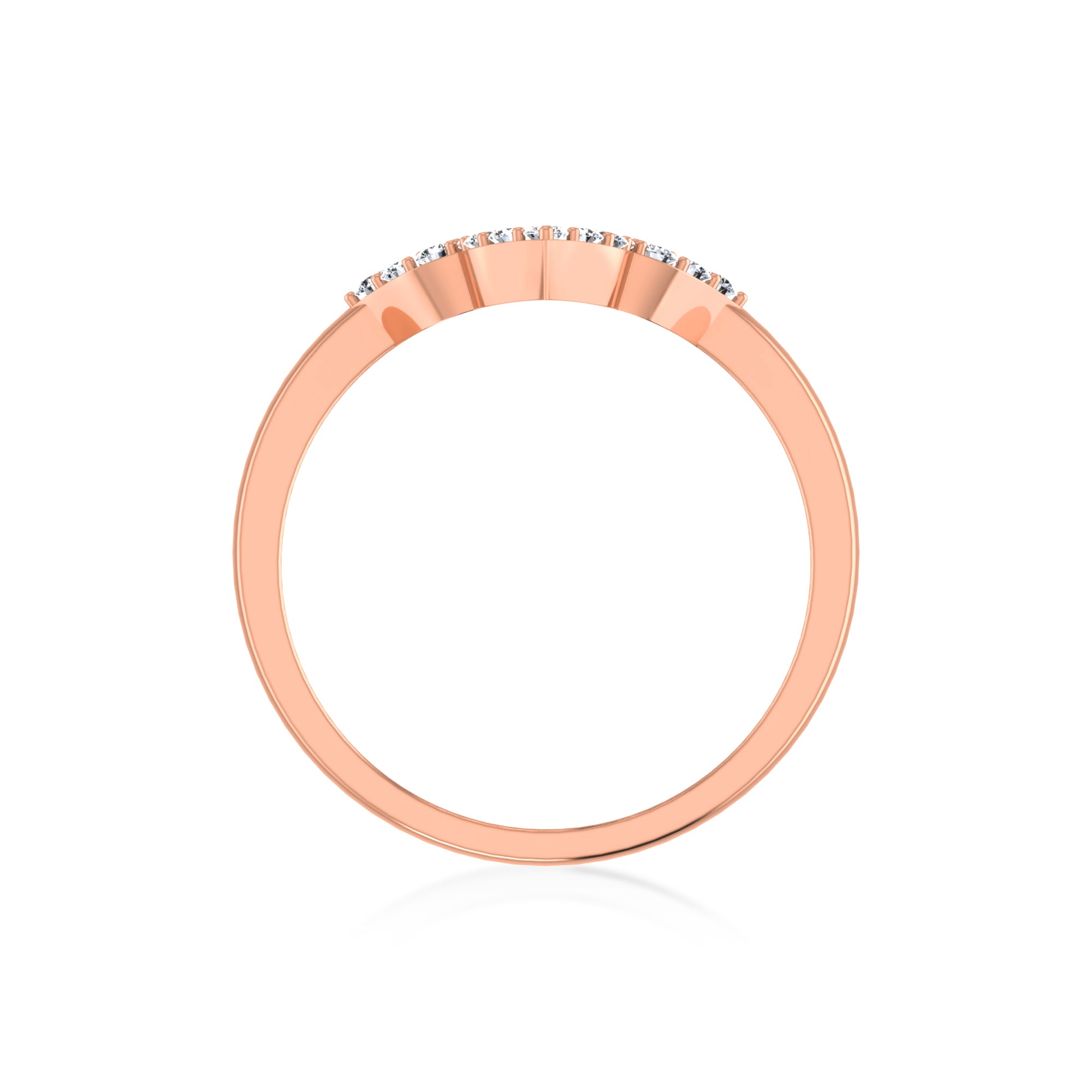 Lab Grown Diamond Petal Clover Ring 6