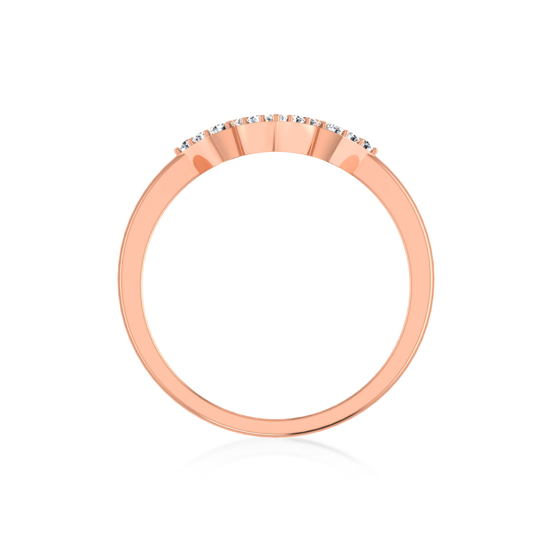 Lab Grown Diamond Petal Clover Ring 6