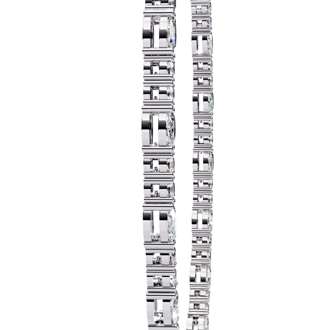 Lab Grown Diamond Tennis Necklace - Gold Classic Choker