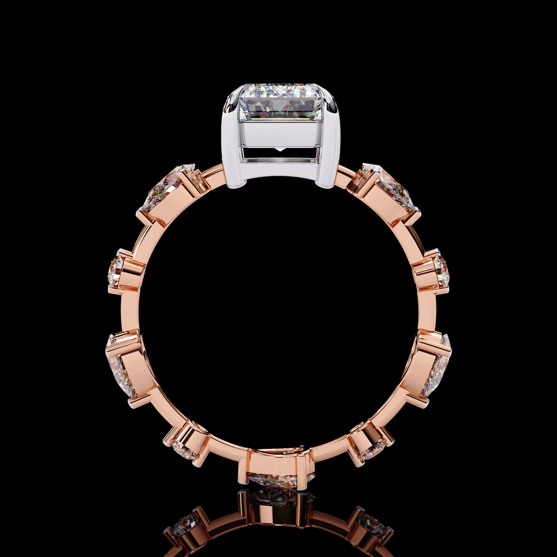 Lab Grown Emerald Cut Diamond Ring