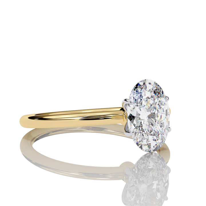 Lab Grown Oval Diamond Ring