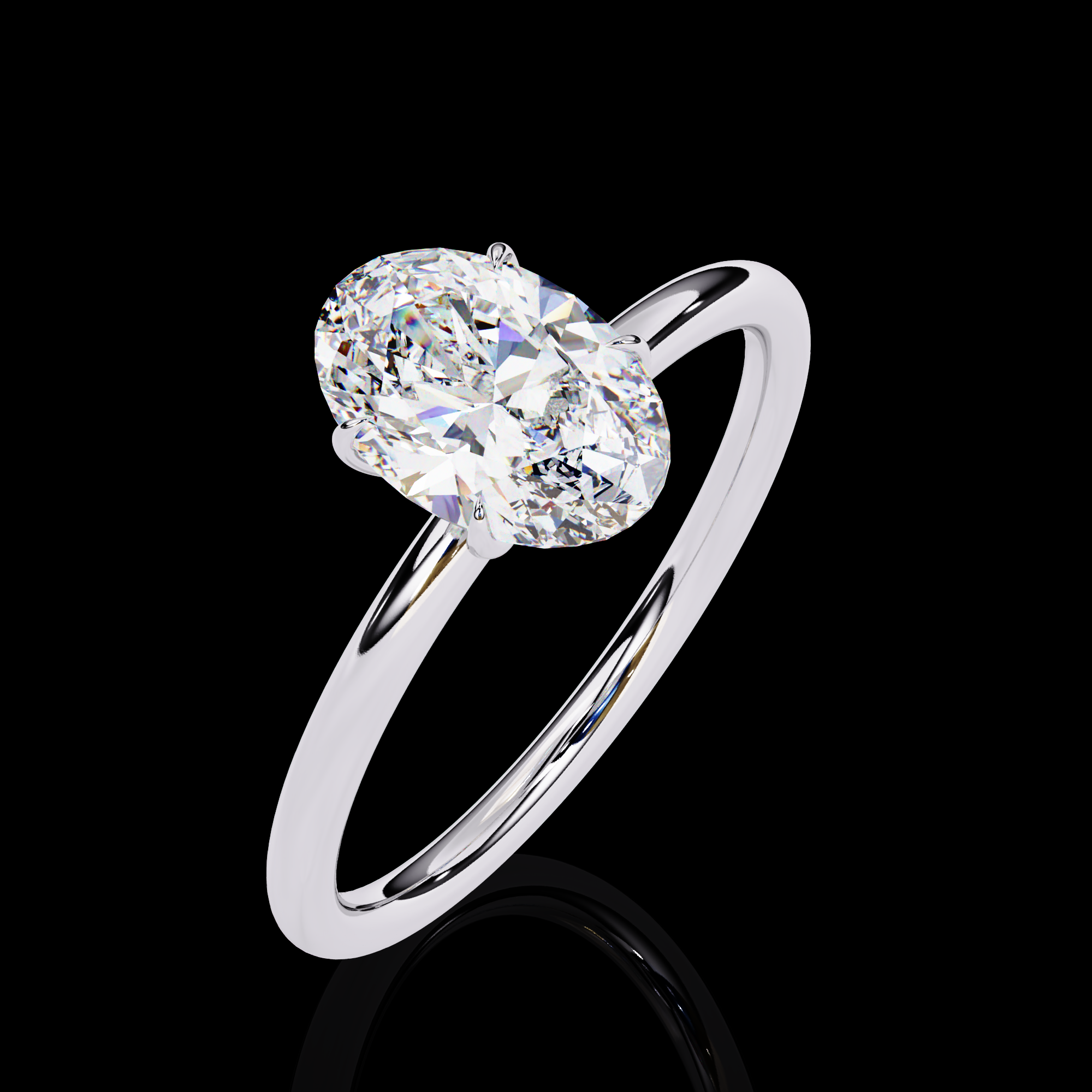 Lab Grown Oval Diamond Ring11