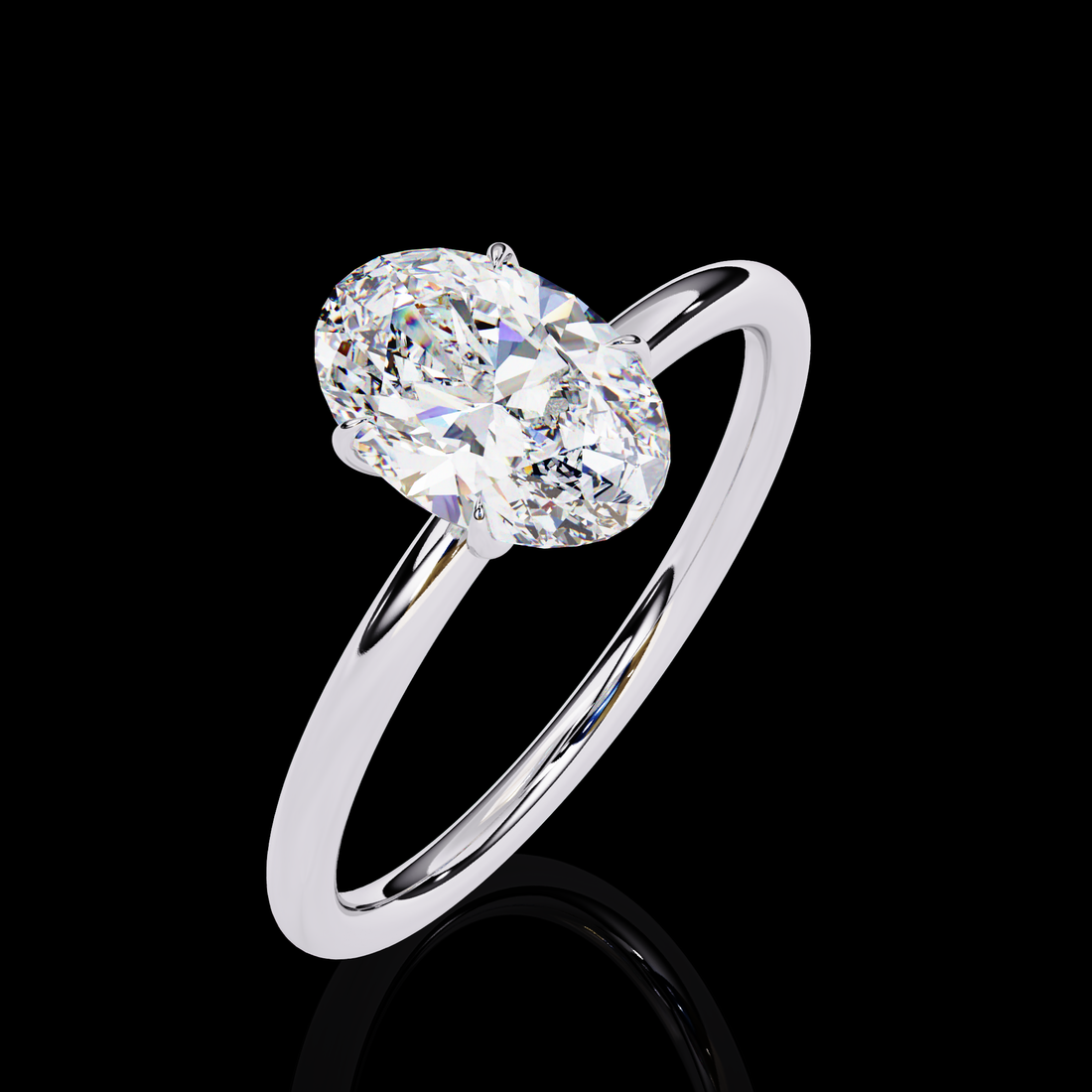 Lab Grown Oval Diamond Ring11