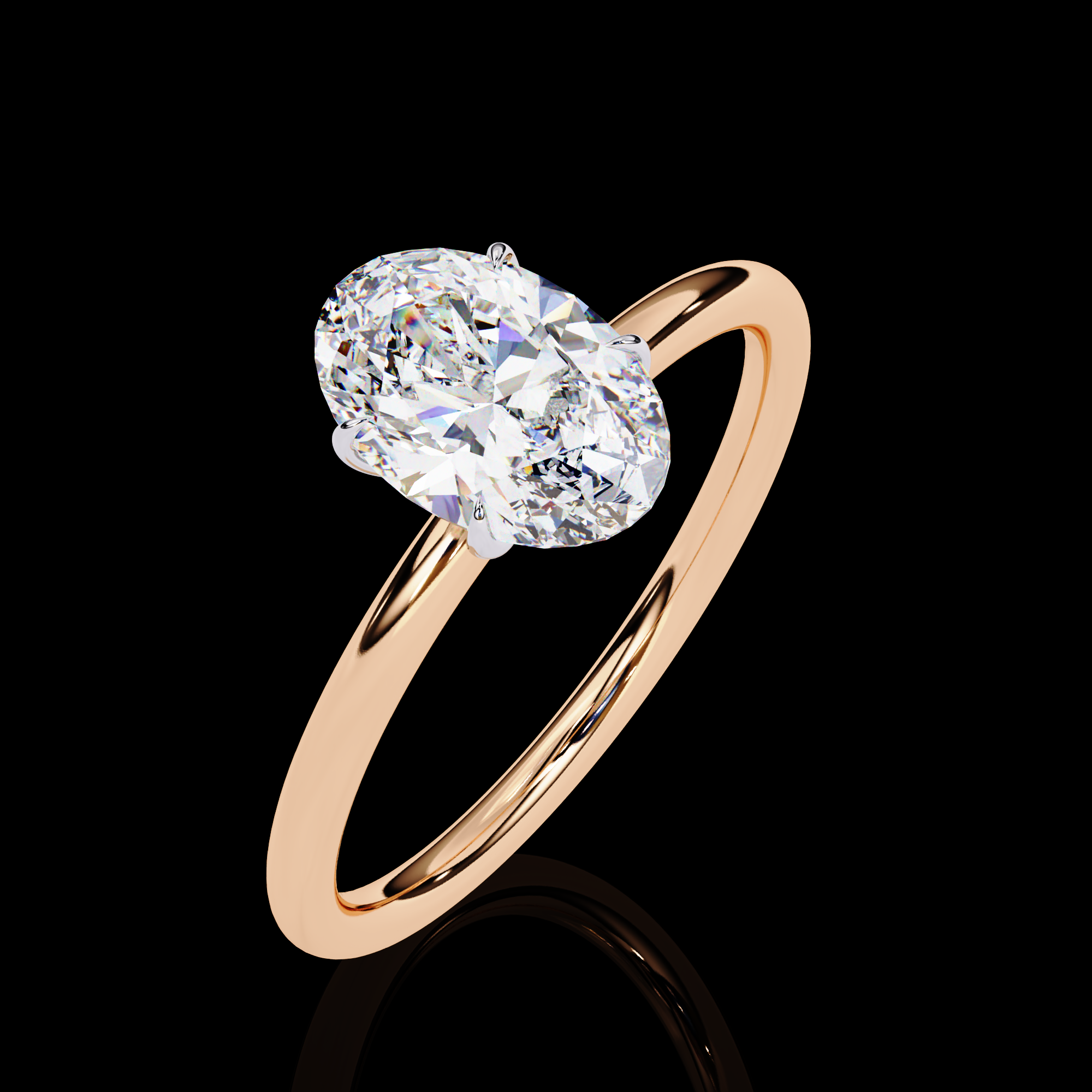 Lab Grown Oval Diamond Ring8
