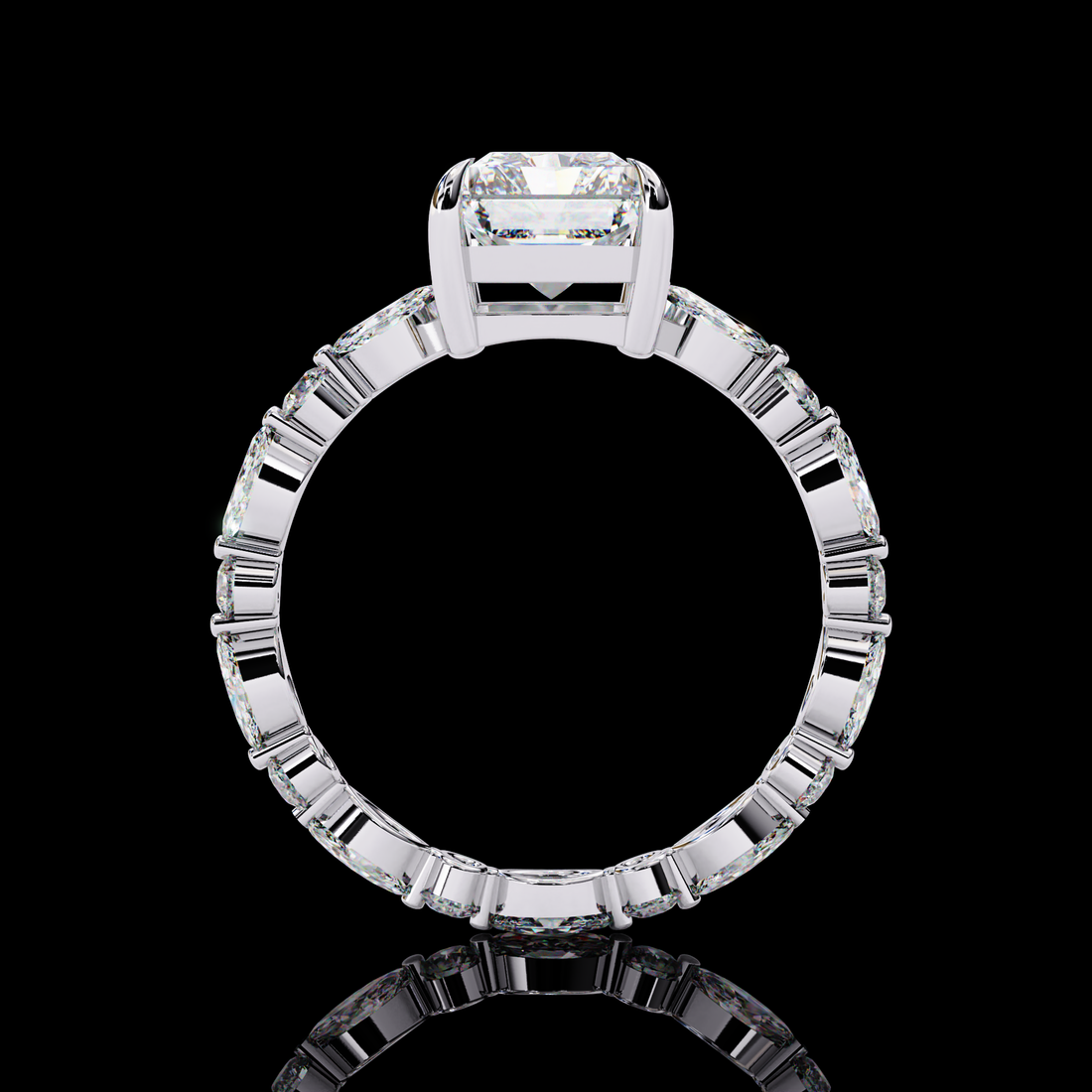 Lab Grown Radiant Diamond Ring