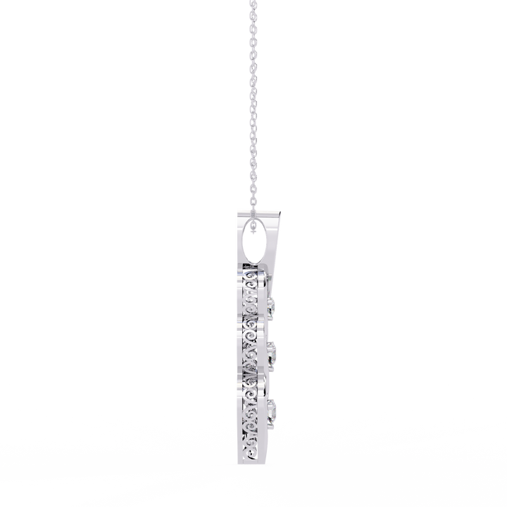 Lab grown Infinity Twist Diamond Pendant