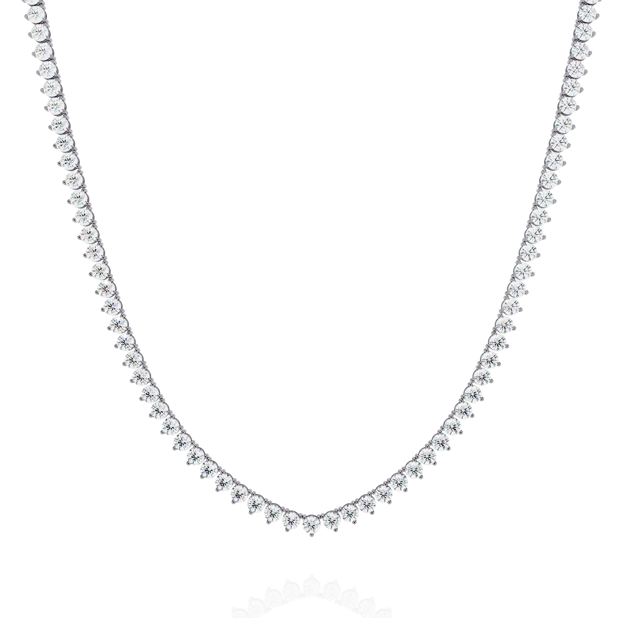 Lab grown Round Diamond Tennis chain (16 inch)