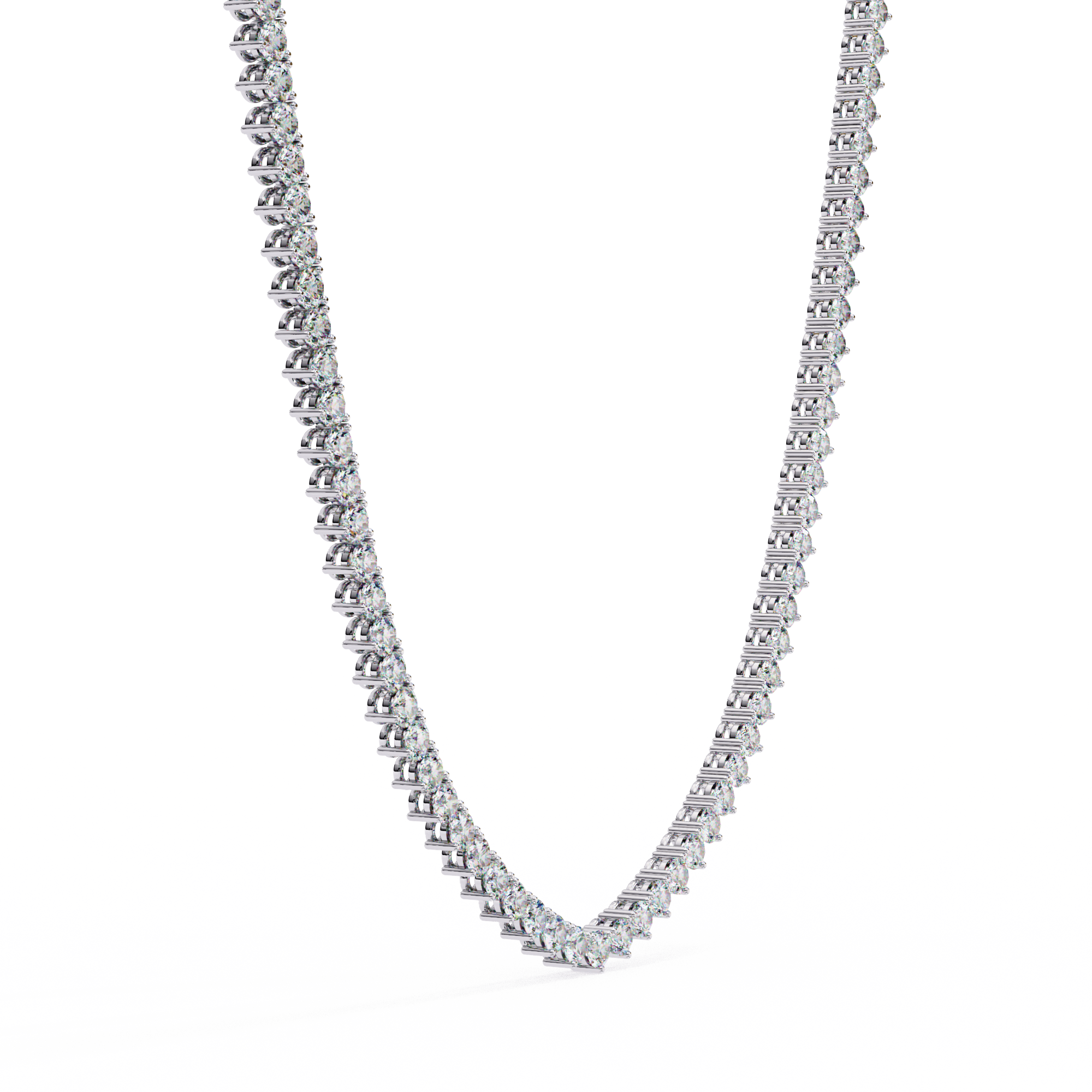 Lab grown Round Diamond Tennis chain (16 inch)