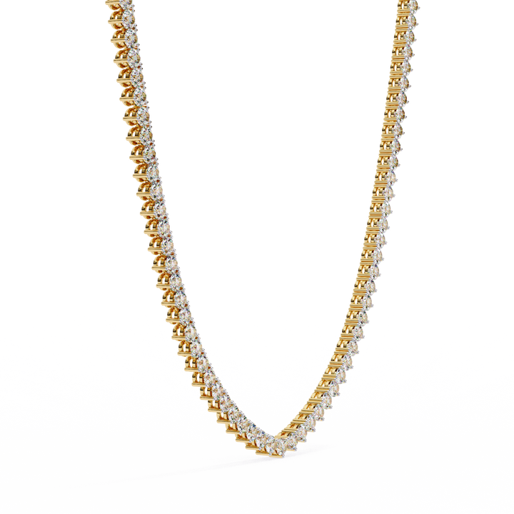 Lab grown Round Diamond Tennis chain (16 inch)