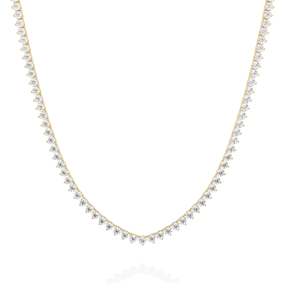Lab grown Round Diamond Tennis chain (16 inch)