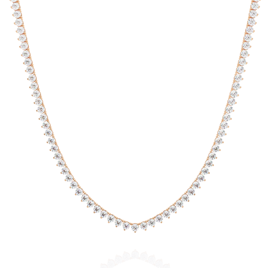 Lab grown Round Diamond Tennis chain (16 inch)