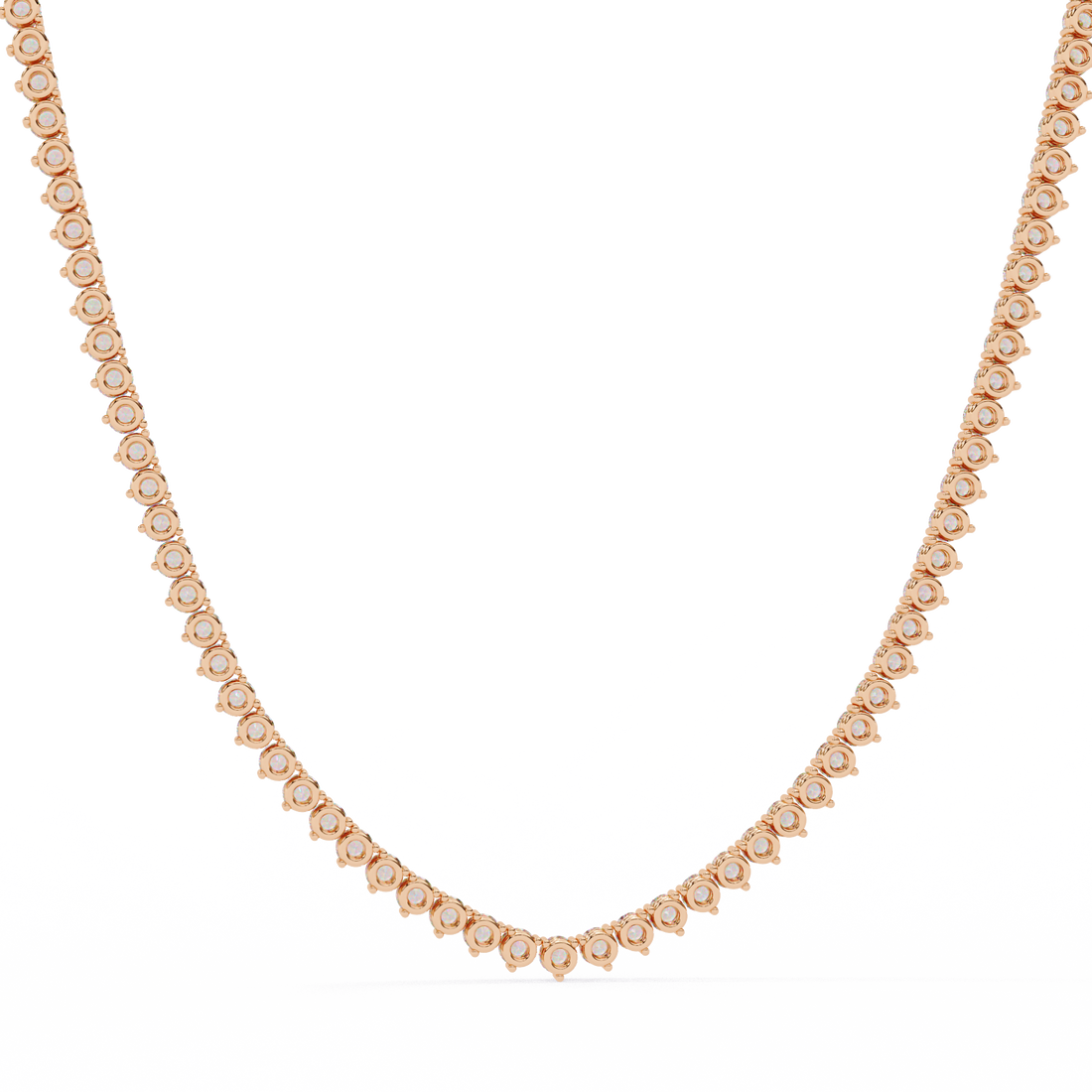 Lab grown Round Diamond Tennis chain (16 inch)
