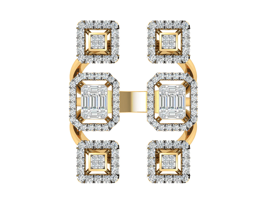 Leafy Autumn Cocktail Ring