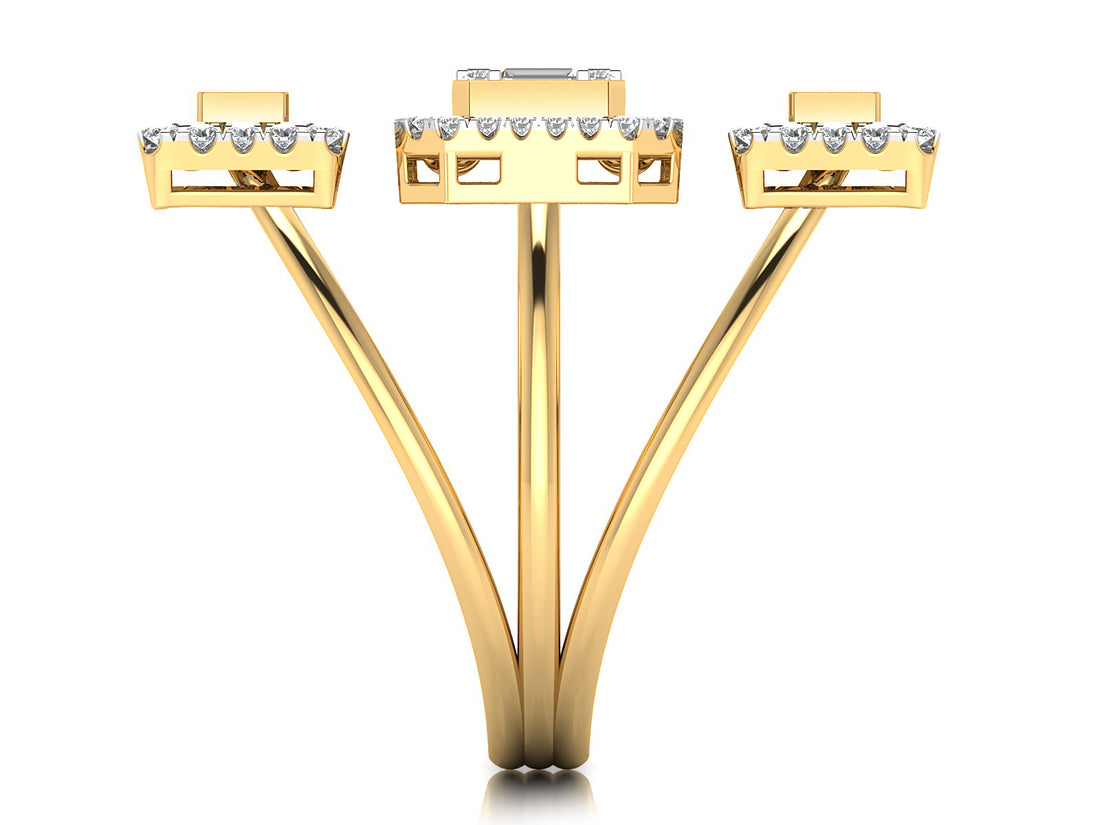 Leafy Autumn Cocktail Ring 3