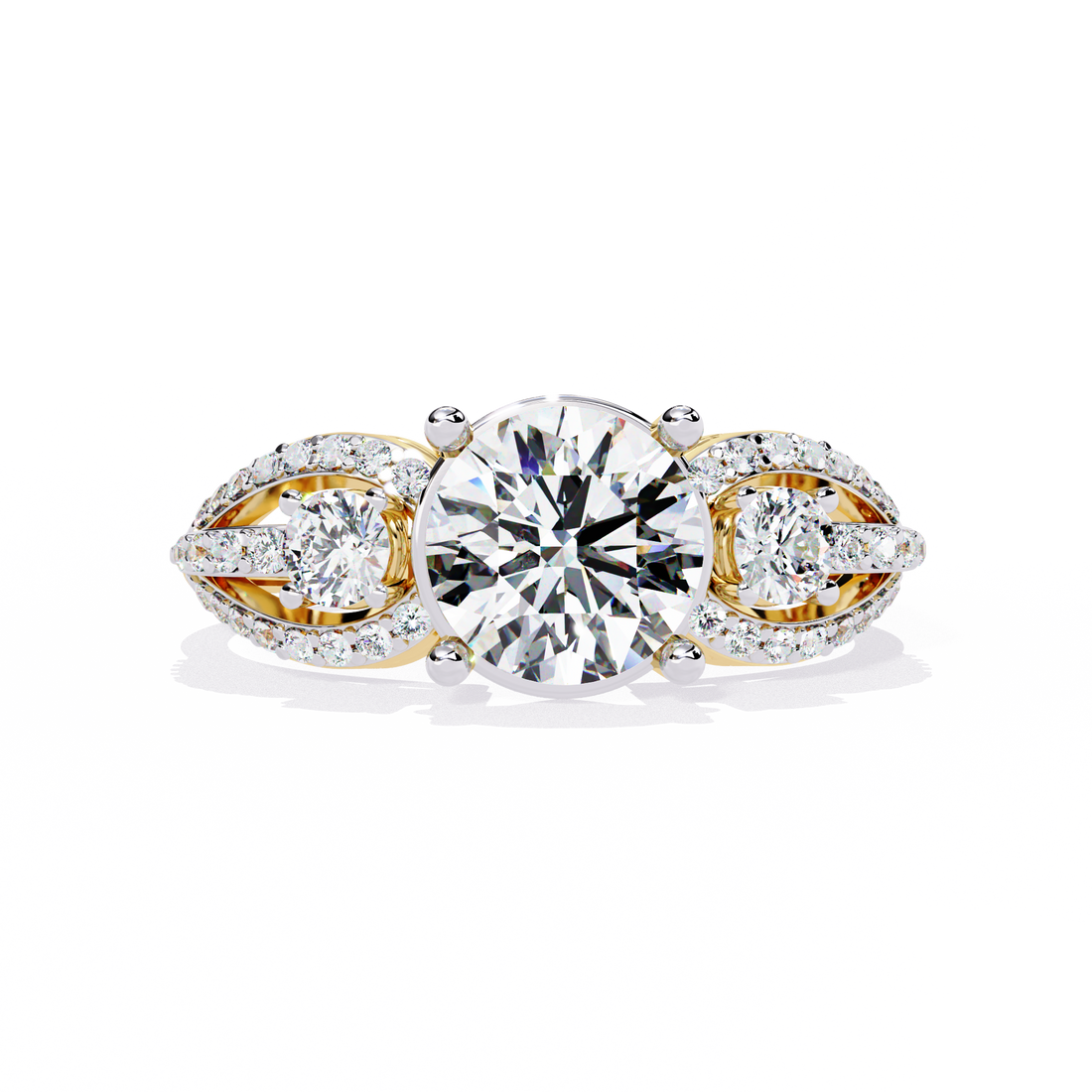 Leafy Autumn Diamond Ring